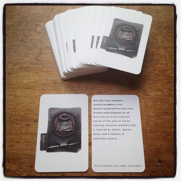 ionamccuaig's tweet photo. Thank you Mr Miller for designing these beautiful business cards xxx http://t.co/708G9f1r32