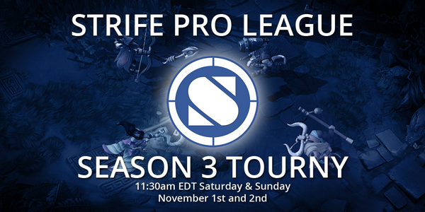 S2Strife's tweet photo. The @StrifeProLeague Season 3 Wrap up is this weekend! Scheduling is here http://t.co/sW7Ctyy3wB #StrifeTheGame http://t.co/giAUvTZVq0
