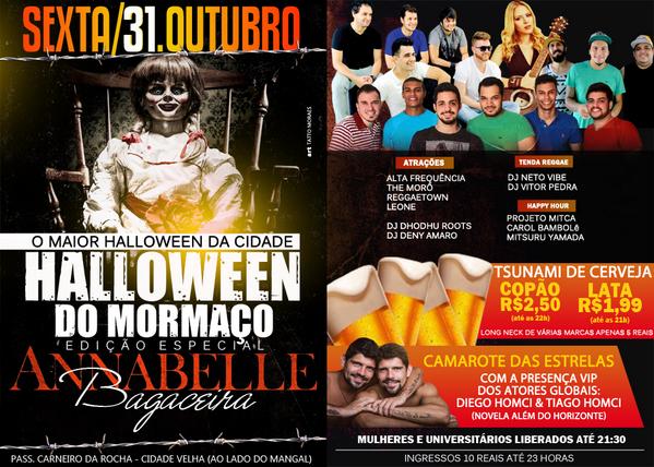 SextasMormaco's tweet photo. Amanhã a Annabelle vai aterrorizar no Halloween do Novo Mormaço. Vista sua fantasia e chegue junto nessa bagaceira. http://t.co/KL6SfNruvv
