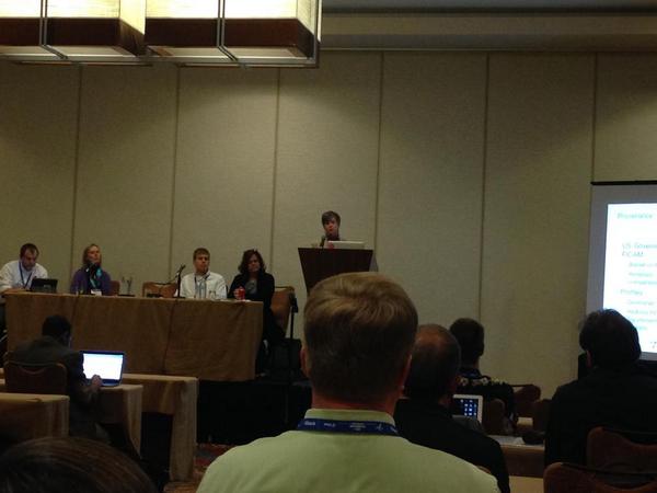 PSUIdentity's tweet image. Andrea Harrington and @nckroy participate in a panel on Trust, Assurance and 2FA @Internet2 #TechEX14