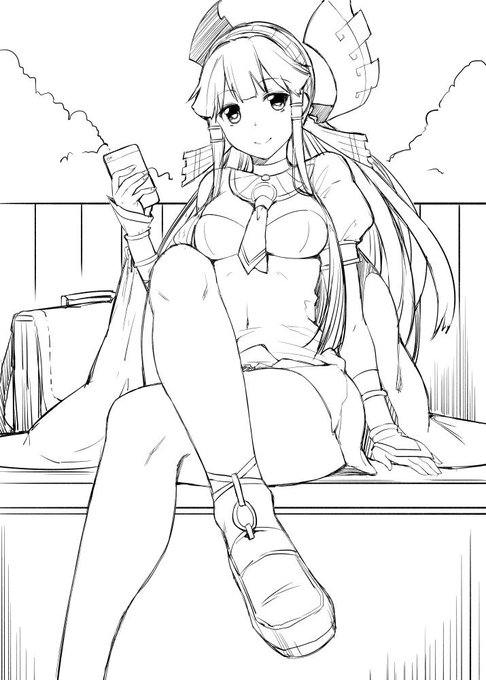 「お嬢ちゃん一人?お茶にいかない?」
「ん～どうしよう…まあ、時間あったし、ちょっと付き合ってあげる」 