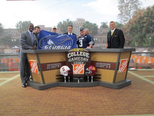 SpiritCymbal's tweet photo. Hey @cbfowler &amp; @ESPNCFB flip over to @ESPNU 2nite and see why @GSAthletics_FB deserves bowl waiver. #FreeGSU #GATA http://t.co/5df75Efu8A
