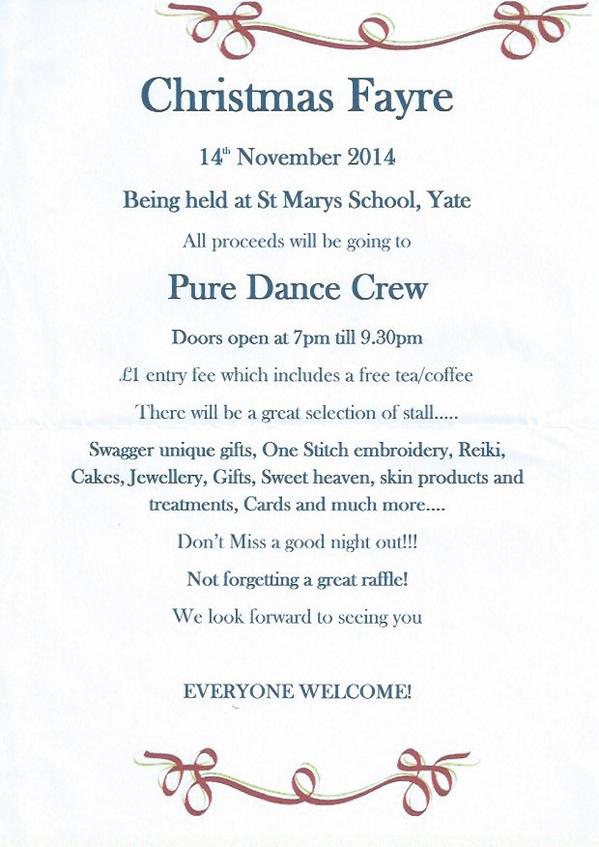 BeautiqueU's tweet photo. #puredancecrew #christmasfayre #ladiesnight #pamper #stmarysschool http://t.co/USAUDjL6NW