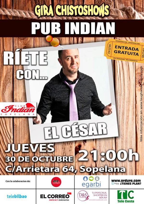 Hoy Jueves Social tenemos al Cesar de Monologuista. No te lo pierdas a las 21h gratis