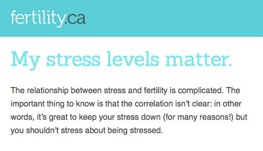 #FertilityMyths: #Stress levels matter mf.tt/Z5Ghg