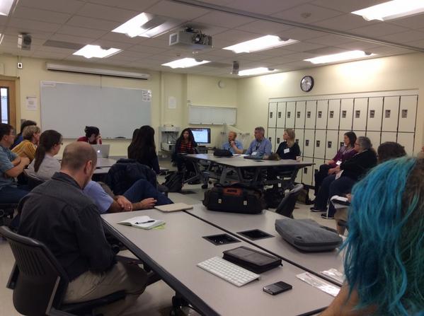 doncameron's tweet photo. Discussing roles of gender in IT -- should it start with restructuring the job description? #itunconf http://t.co/eRa8y29MV8