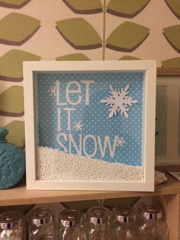creations_sj's tweet image. #CraftFlash let it snow decoration £20.00 find at sarahjaynecreations1.etsy.co.uk