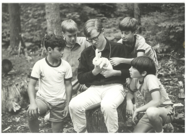 campagawam's tweet photo. From the archives . . . can anyone identify the staff and campers (and rabbit) in the photo? #tbt #rangertrail http://t.co/pO7s9CWYLd