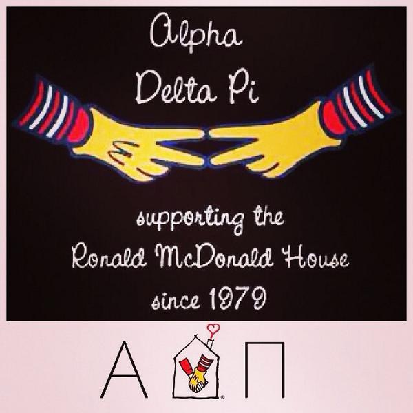 ADPi_Albright's tweet photo. We are proud to support the house that love built❤️💛 #adpirmhc35 #forRMHC http://t.co/WDd4H4Jhg5