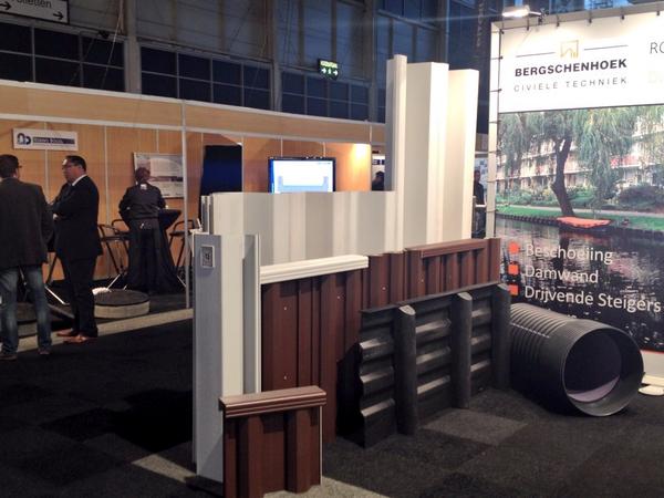 Veel aandacht voor ROwat Greenwall kunststof damwanden en beschoeiing op onze stand <a href="/INFRA_EH/">Infra Relatiedagen</a>