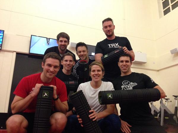 #VirginActive with <a href="/kernowjt/">James Trevorrow</a> <a href="/ChrisBradleyUK/">Chris Bradley</a> @katedayftm <a href="/benfinning/">Ben</a> @deanzweck10 @adamjohn1703 using @tp_therapy