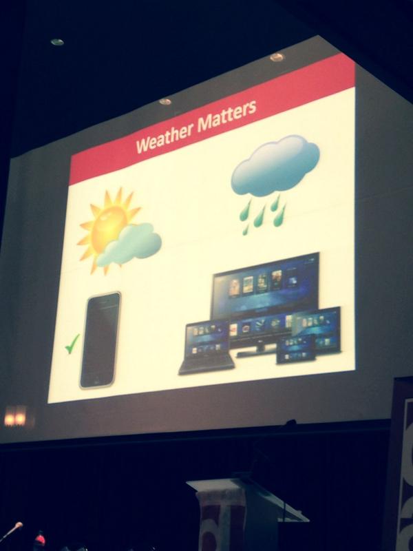 Weather matters when targeting ads to #mobile devices (one vs many screens) #DAAPHL