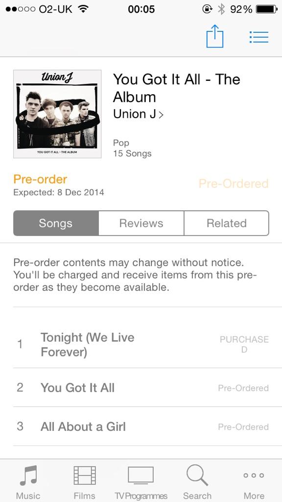 ujfanaccount's tweet photo. Pre-ordered 😎 @UnionJworld @JJUJWorld @JoshUJWorld @georgeujworld @JaymiUJWorld #UNIONJNEWALBUM http://t.co/ZjyVW8bdFt