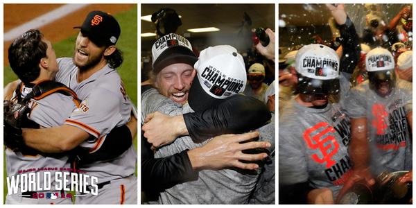 SFGiants's tweet photo. Never.Gets.Old

#SFGiants #ChampionsTogether http://t.co/Zhao8eo3Yw