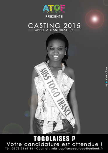 MISSTOGOFRANCE's tweet photo. Casting Miss Togo France Europe 2015  http://t.co/T3GFS0efWg via @TRACE_Urban http://t.co/S7TITYfivy