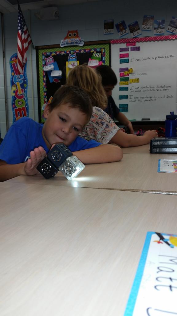 LMESturtles's tweet image. Working w/#modularrobotics.Thank you Aaron + Christie 4 working w/ our Turtles exploring Cubelets! Thanks Lauren B!