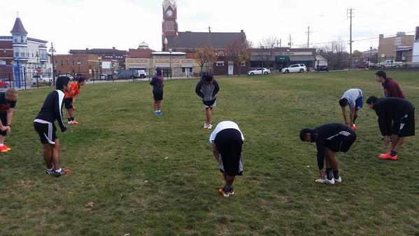 Soccer practice! Getting ready for our 1st indoor soccer team! Nov. 14th at Riversedge in Dav. #TheClubElite #BGCMV