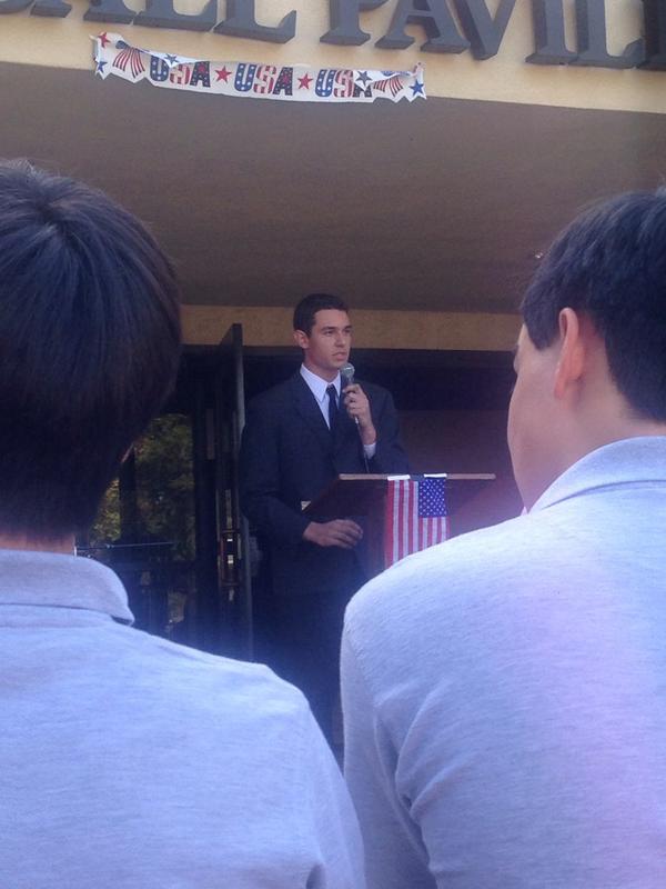 dcdb2014's tweet photo. David Barta speaking about the Conservative party's views against healthcare. http://t.co/sdVObBhlKu
