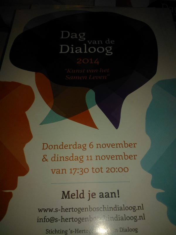 Je kunt he nog aanmelden voor een goed gesprek op de #dagvandedialoog via s-hertogenboschindialoog.nl