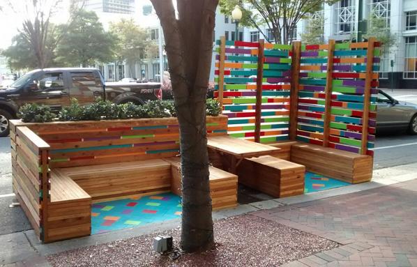 NorfolkDowntown's tweet image. "What is a Parklet? Think Urban. Think Green Space." bit.ly/1FZUNNH #downtownnorfolk #norfolkva #nfk