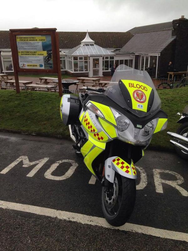 Staffsbloodbike's tweet photo. Huge thanks to @Ride4Care (Ben) 4 taking #PrincessCarrie out on her first ride! 240 problem-free miles through Wales! http://t.co/803BeQEHs3