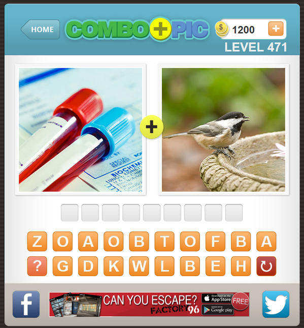 ComboPic's tweet photo. Hey, hey, hey! We've got new Combo Pics! #combopic #piccombo
Play now. It's FREE:
https://t.co/CzQgfPeNHh http://t.co/uYikuz80zL