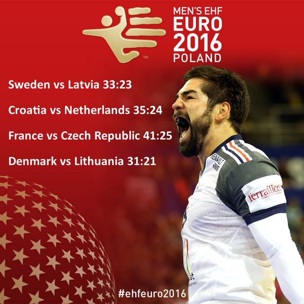 EHFEURO's tweet photo. Great performances by @dhf_haandbold, @SvenskHandboll, @ffhandball, @HRStwitt in #ehfeuro2016 qualification tonight http://t.co/MLyrAKX4VH