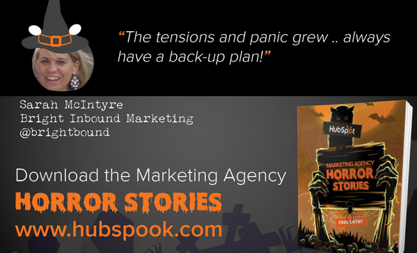 chrisleewilson's tweet photo. .@brightinbound's #HubSpook lesson? "Always have a back-up plan!” http://t.co/Ve63C5cUMm via @HubSpot http://t.co/c8tzxGJsXZ