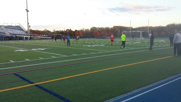 Arrived at Wissahickon for the District 1-AA boys soccer final between <a href="/PottsgroveHS/">Pottsgrove Soccer</a> and Holy Ghost Prep