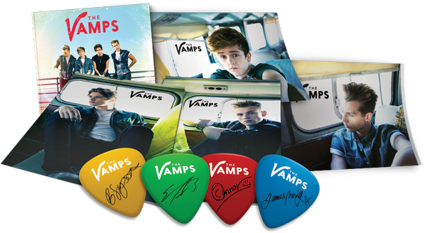 TeamVampsMerch's tweet photo. Who's ready?! RT for your chance to win 4 guitar picks, 4 photos &amp; a #MeetTheVamps CD! Ready..set..GO! #VampsAlbumUSA http://t.co/PANHx4wnFd
