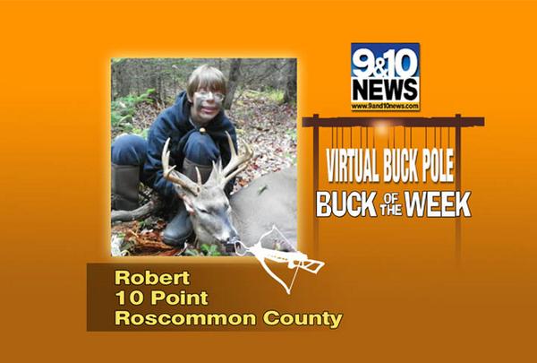 9and10News's tweet photo. #BuckoftheWeek Robert took this awesome #10point in #RoscommonCounty! Share your prize #buck: http://t.co/2yDPRbJ5im http://t.co/VLNymTUc94