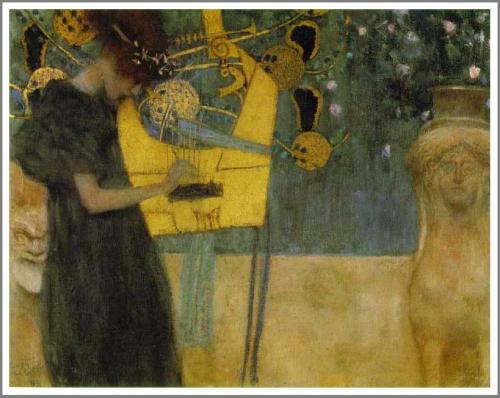 bit.ly/1vopY0Cグスタフ クリムト 作品 絵画 この作品は、「音楽室に飾るもの」として注文を受け制作された作品。【音楽】