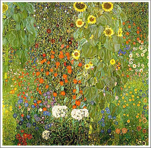 bit.ly/1Ckv830グスタフ クリムト 作品 絵画 特徴としては、煌びやかな金色を多用したり、妖艶な女性を描いたものが有名だが、後期の作品には本作のような印象派に近い作品もある。【ひまわりの咲く農家の庭】