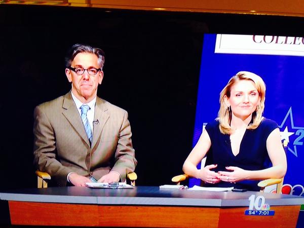 mcbakst's tweet image. In Ch 10 gov debate, great questions from 10's Katie Davis, a fellow Columbia J-School alum, and RIPR's Ian Donnis.