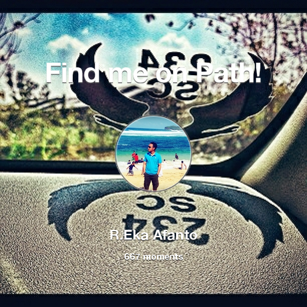 AfantoPutra's tweet photo. I've shared 667 memories with my friends on #Path - see them now at http://t.co/LlNC1ezJcn! #thepersonalnetwork http://t.co/1UmArY5mGv