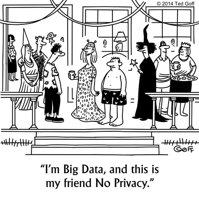 Pedro4Congress's tweet photo. Happy Halloween from the Pedro Celis campaign! Does the #NSA scare you? Here is a cartoon poking fun at #bigdata http://t.co/aZDxHQXZIE
