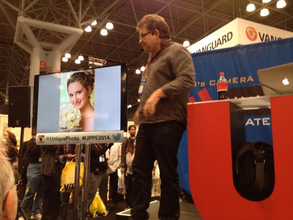 PaulThBrit's tweet image. One of my photographic mentors Neil van Niekerk at PPE in NYC today. Master of light. @uniquephoto #UPPE2014