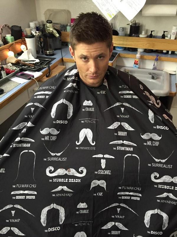 Jensen: 'In preparation for #Movember I'll be sporting this awesome cape.Don't be jealous.#WishTheyLetMeSportAStache'