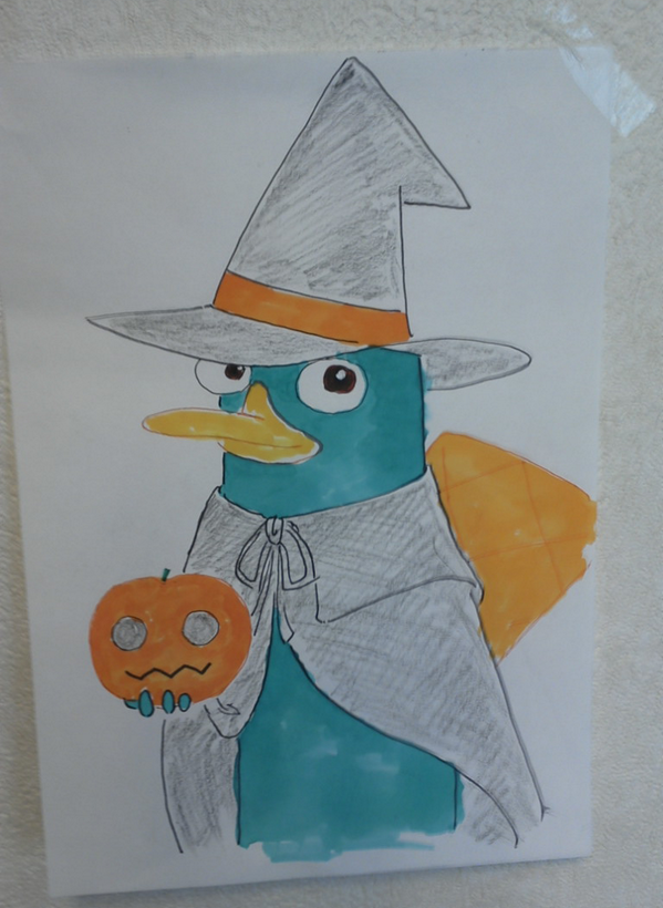 AgentCmom's tweet photo. Halloween doodle!
#phineasandferb #fanart http://t.co/92VmRwEyWf