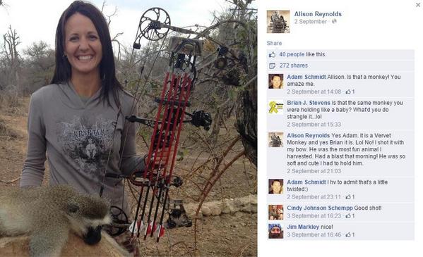 cheriesydaus's tweet photo. @peteswildlife @cathorio @4_Sonny @1_MO5150 #stoptrophyhunts @tiggerthedog @wongaruka more subhuman scum http://t.co/tQvgodSjEk
