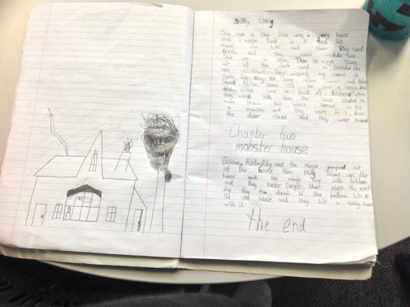 MissFryerWPS's tweet photo. Today we have been doing spooky stories for Halloween http://t.co/upjFIxk1p9