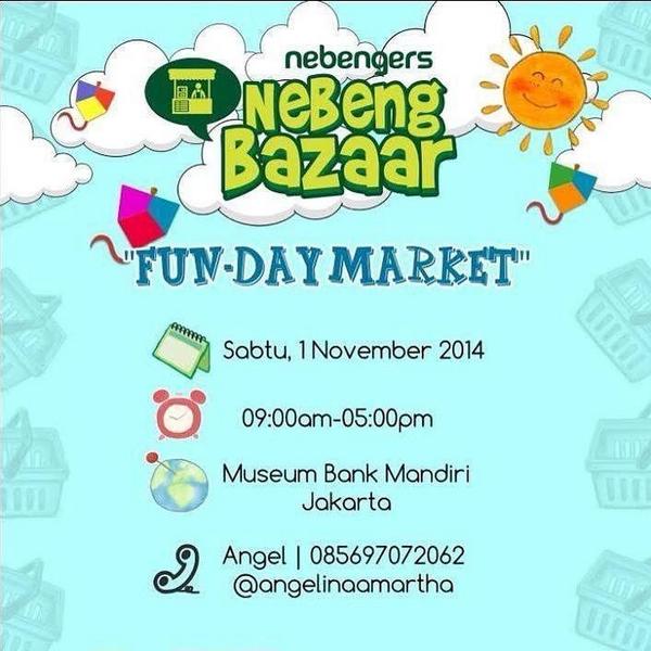 Besok siap2 kita wisata culliner di  #NebengBazaar. Nih, infonya ;)