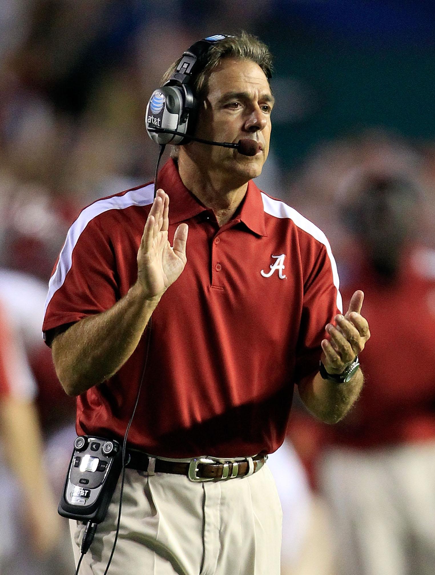 Yes Lawd. Happy Birthday to the best coach in college football, Nick Saban is 63 years old today. 