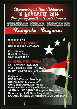 Jasmerah "JAngan Sampai MElupakan sejaRAH " 10 November 2014 INFO :0899700665