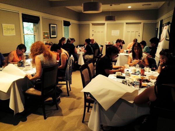 Working on our school vision. Hard working committed teachers.