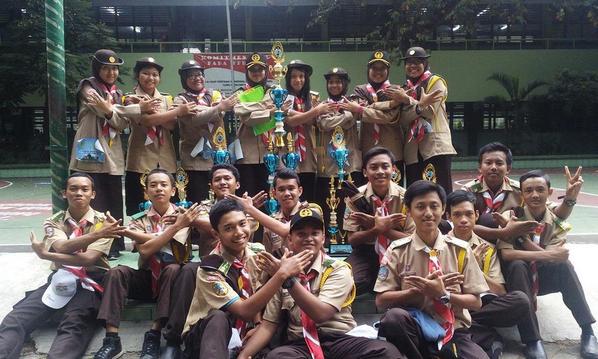 fernandiskandar's tweet photo. Makin maju 85"@N_nisa20: Congratzz 85 :) RT @GP_DKI: wajah juara umum GP DKI 2014, RT @ScoutOf85: #MADYATIJAYA !! http://t.co/3xuKKY7fvt"
