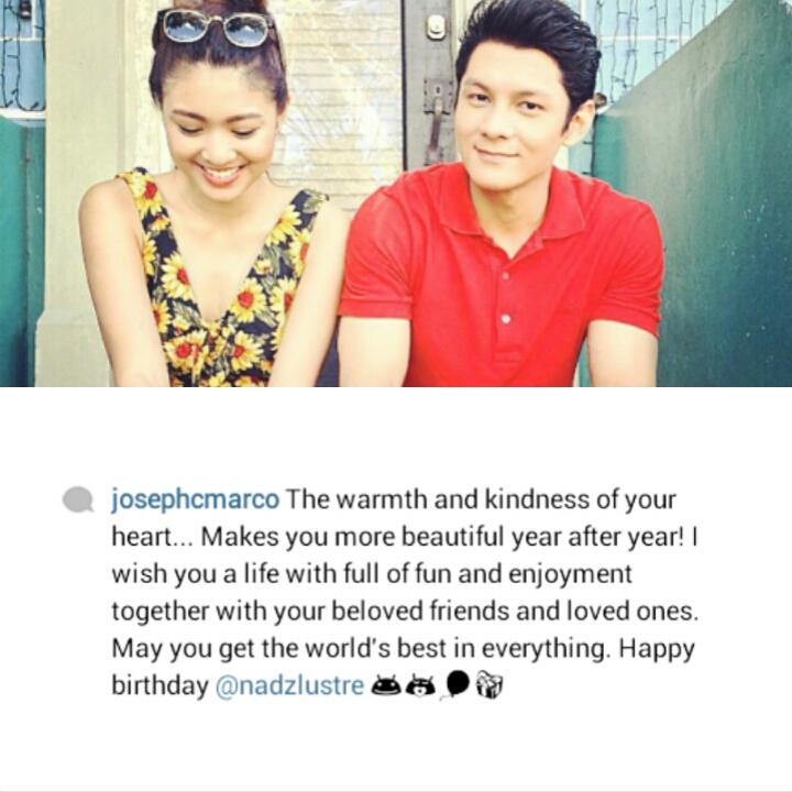  Happy Birthday Nadine Lustre      Joseph Marcos birthday greeting        