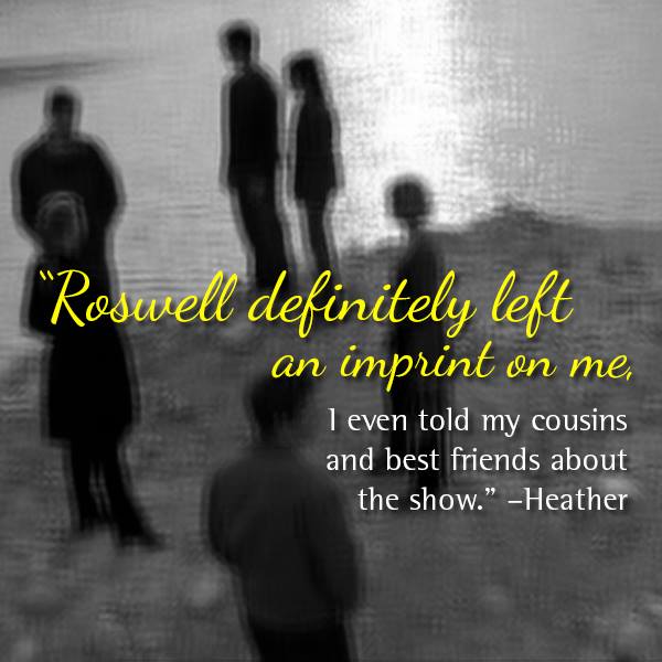 crashdowncom's tweet photo. #15YearsOfRoswell #WhatFansSay – Heather: This show definitely left an imprint on me, [...] http://t.co/FYxk43iqHW