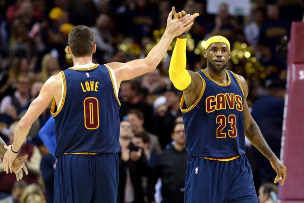 NBA's tweet photo. LeBron finishes (plus the foul) off the Love outlet to lead Thursday's Top 10 Plays: http://t.co/6ldphYYXgK http://t.co/kj93JsnnpJ