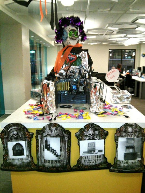 tinacrawley's tweet image. #ZombieTech at the @OpenGovHub for Halloween